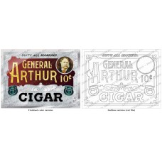 General Arthur 10¢ Cigar — Vintage Cigar Sign Artwork General Arthur 10¢ Cigar — Vintage Cigar Sign Artwork