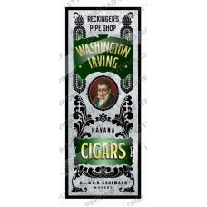Washington Irving Havana Cigars Sign