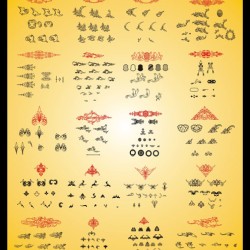 Palms Ornaments Trilogy Set Palms Ornaments Trilogy Set