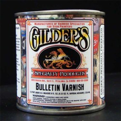 Gilders Bulletin Spar Varnish Gold Leaf Clear Coat-half pint Gilders Bulletin Spar Varnish Gold Leaf Clear Coat-half pint