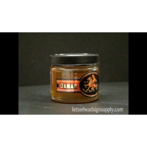 Gilders Damar Varnish for Embossing Glass Gilding Gold Leaf
