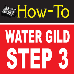 Water Gilding Step By Step Part 3