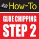 glue chipping-amazing glass craft tutorial step 2