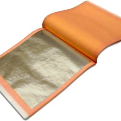 13.25kt-White Gold-Leaf Loose-Book 13.25kt-White Gold-Leaf Loose-Book