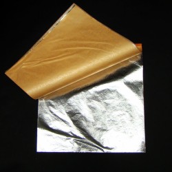 20 Sheets of Metal Foil Leaf Sheets Lavender Blush Pink Silver and Copper  Set 2 