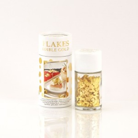 Premium Set Of 23 Karat Edible Gold Flakes and Edible Silver Flakes 30 mg