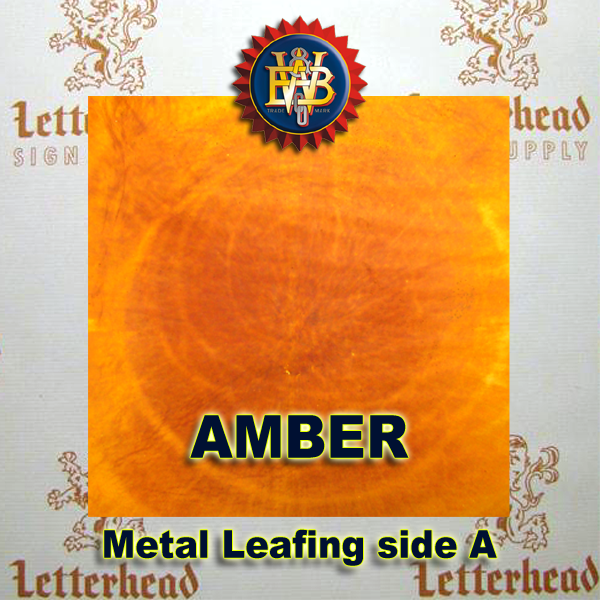 Variegated Metal Leaf-Amber Leafing 20 book Pack