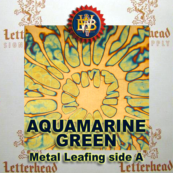 Variegated Metal Leaf-Aquamarine Green 20 book Pack