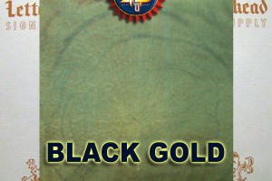 Black Gold Variegated Metal Leaf