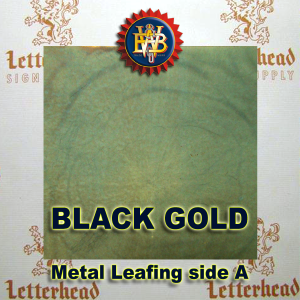 Black Gold Variegated Metal Leaf