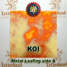 Variegated Metal Leaf-Koi Red Variegated Metal Leaf-Koi Red