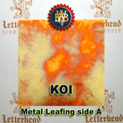 Variegated Metal Leaf-Koi Red Variegated Metal Leaf-Koi Red