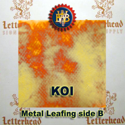 Variegated Metal Leaf-Koi Red Variegated Metal Leaf-Koi Red