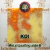 Variegated Metal Leaf-Koi Red Variegated Metal Leaf-Koi Red