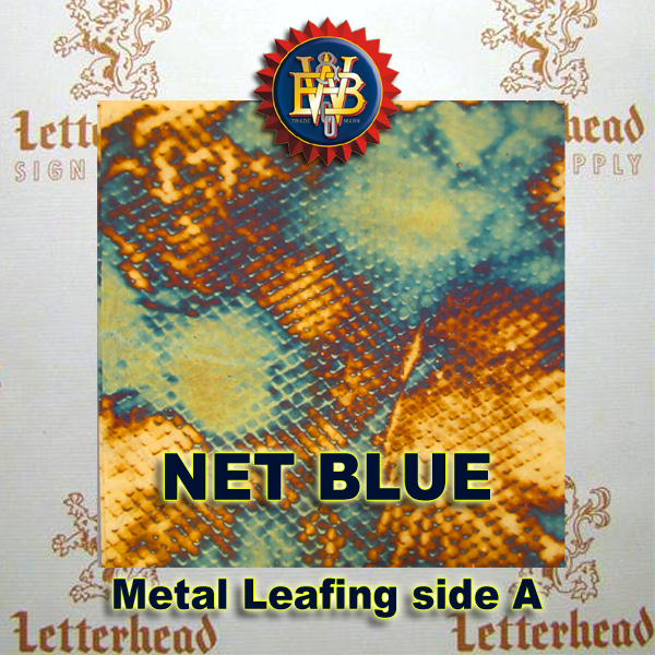 Variegated Metal Leaf-Net Blue book
