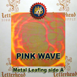 Variegated Metal Leaf-Pink Wave Variegated Metal Leaf-Pink Wave