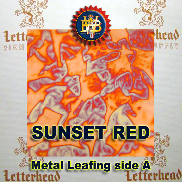 Variegated Metal Leaf-Sunset Red 20 book Pack