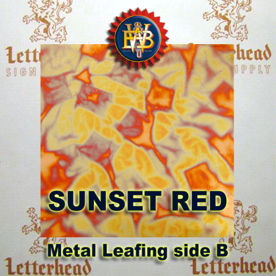 Variegated Metal Leaf-Sunset Red 20 book Pack
