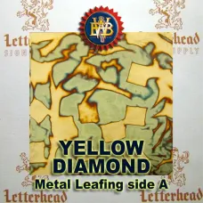 Variegated Metal Leaf-Yellow Diamonds 20 Book Pack