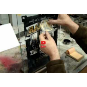 Wax paper transfer of loose Gold Leaf