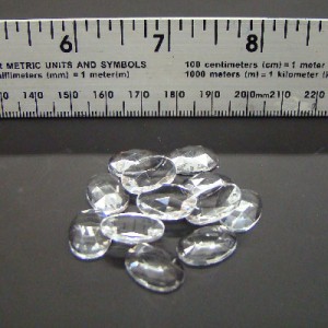 Jewels for reverse glass gilding