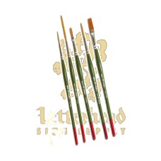 Mack/Tidwell 6 Piece Brush Set Flat Top