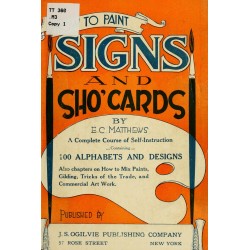 How to Paint Signs and Sho' Cards (1920) — Digital Download How to Paint Signs and Sho' Cards (1920) — Digital Download
