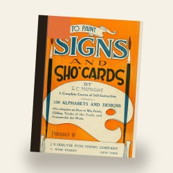 How to Paint Signs and Sho' Cards (1920) — Digital Download