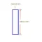 Double Bevel Peewee Squeegee 90A Durometer (1 side)