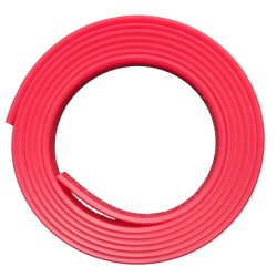 Peewee 80A Squeegee 3/16" x 1" Red Double Bevel 12'