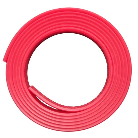 Peewee 80A Squeegee 3/16" x 1" Red Double Bevel 12'