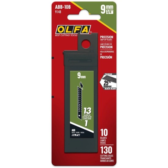 Olfa 9MM Precision Ultra-Sharp Black Snap Off Blades Olfa 9MM Precision Ultra-Sharp Black Snap Off Blades