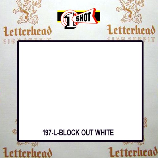 1 Shot Lettering Enamel Paint Block Out White 197B - Quart