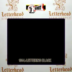 1 Shot Lettering Enamel Paint Black 199L-1/4 Pint