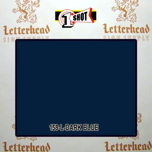 1 Shot Lettering Enamel Paint Dark Blue 158L - 1/2 Pint