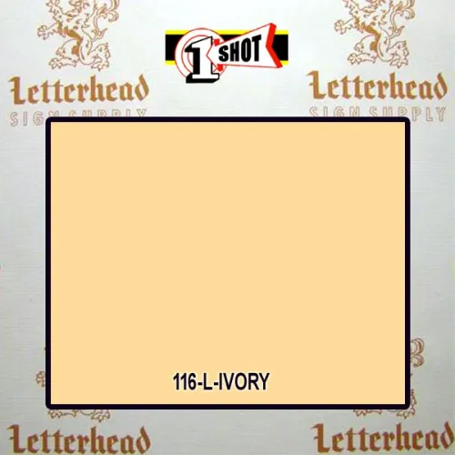 1 Shot Lettering Enamel Paint Ivory 116L - 1/4 Pint 1 Shot Lettering Enamel Paint Ivory 116L - 1/4 Pint