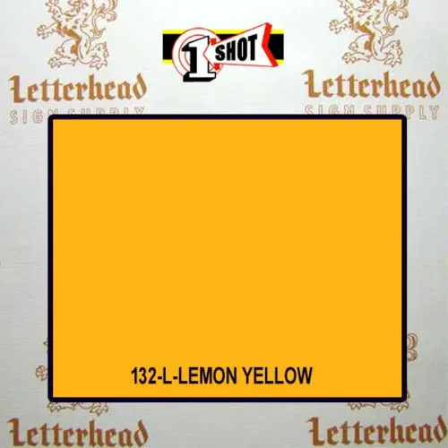 1 Shot Lettering Enamel Paint Lemon Yellow 132L - 1/2 Pint 1 Shot Lettering Enamel Paint Lemon Yellow 132L - 1/2 Pint