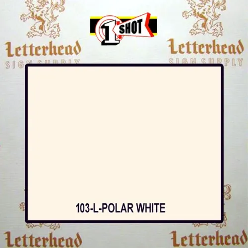 1 Shot Lettering Enamel Paint Polar White 103L - 1/4 Pint 1 Shot Lettering Enamel Paint Polar White 103L - 1/4 Pint