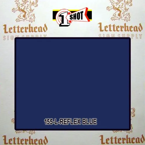 1 Shot Lettering Enamel Paint Reflex Blue 155L - 1/2 Pint