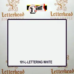 1 Shot Lettering Enamel Paint Lettering White 101-1/4 Pint