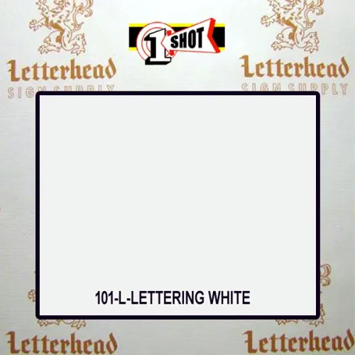 1 Shot Lettering Enamel Paint Lettering White 101-1/4 Pint
