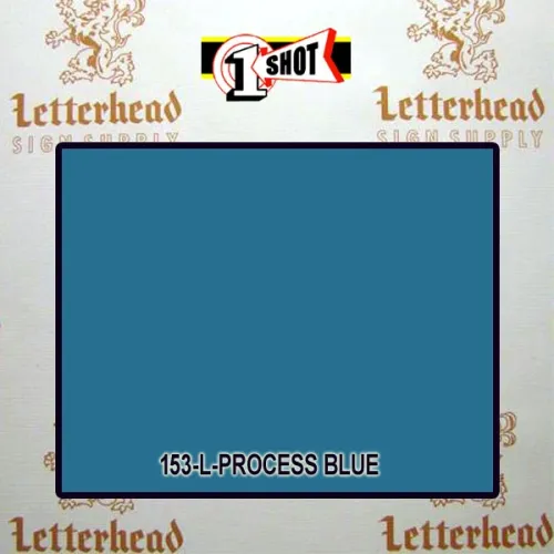 1 Shot Lettering Enamel Paint Process Blue 153L - 1/4 Pint 1 Shot Lettering Enamel Paint Process Blue 153L - 1/4 Pint