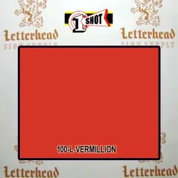 1 Shot Lettering Enamel Paint Vermillion 100L - 1/4 Pint