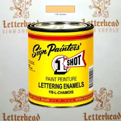 1 Shot Lettering Enamel Paint Chamois 118L - 1/4 Pint 1 Shot Lettering Enamel Paint Chamois 118L - 1/4 Pint
