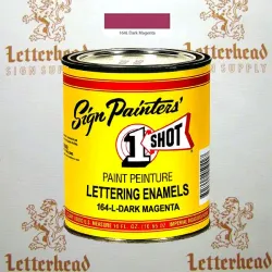 1 Shot Lettering Enamel Paint Dark Magenta 164L - 1/4 Pint 1 Shot Lettering Enamel Paint Dark Magenta 164L - 1/4 Pint