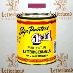 1 Shot Lettering Enamel Paint Dark Magenta 164L - Quart 1 Shot Lettering Enamel Paint Dark Magenta 164L - Quart