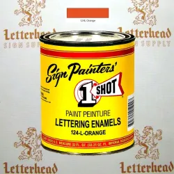 1 Shot Lettering Enamel Paint Orange 124L - Quart 1 Shot Lettering Enamel Paint Orange 124L - Quart