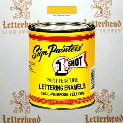1 Shot Lettering Enamel Paint Primrose Yellow 130L - Quart 1 Shot Lettering Enamel Paint Primrose Yellow 130L - Quart