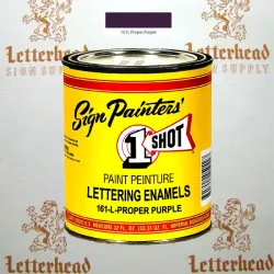1 Shot Lettering Enamel Paint Proper Purple 161L - Quart 1 Shot Lettering Enamel Paint Proper Purple 161L - Quart
