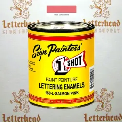 1 Shot Lettering Enamel Paint Salmon Pink 168L - Quart 1 Shot Lettering Enamel Paint Salmon Pink 168L - Quart